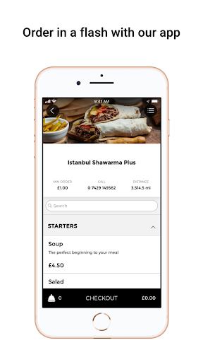 Android application Istanbul Shawarma Plus screenshort