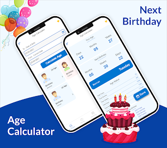Age Calculator, birthdate
