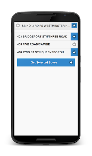 Vancouver Bus Tracker Screen 3