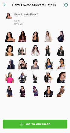 Demi Lovato Stickers App on WAのおすすめ画像2