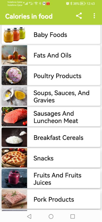 Calories in foods - 1.0.4 - (Android)