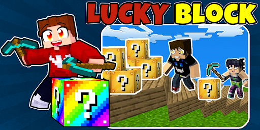 Lucky block mod for Minecraft Screen 2