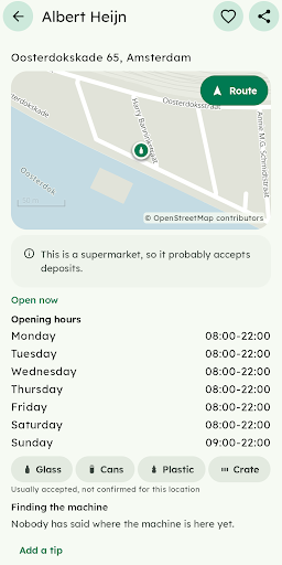 Deposit: bottle return finder screenshot 3