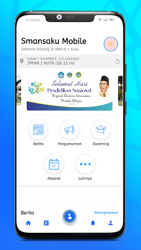Android application Smansaku Mobile screenshort