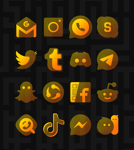 Screenshot of Himawari Yellow - Icon Pack