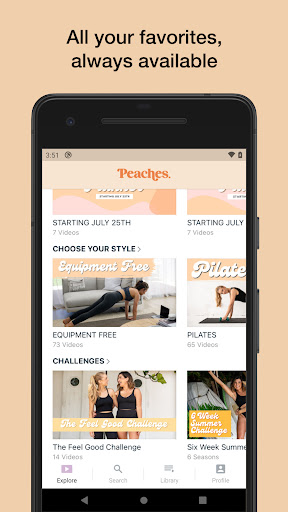 Peaches Pilates Online Screen 3