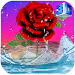 Cover Image of Descargar 3D Rose Live Wallpaper  APK