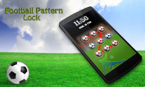 Football Pattern Lock Screen