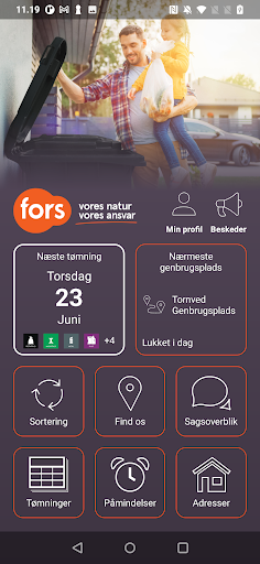 Android application Mit affald screenshort