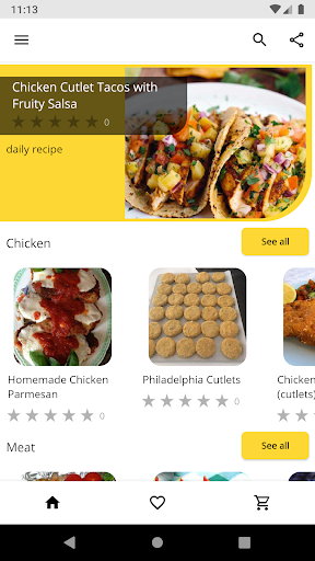 Android application Cutlet recipes screenshort