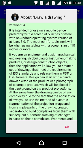 Android application CAD Draw a drawing! Create 3D screenshort