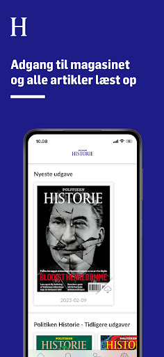 Android application Politiken Historie screenshort