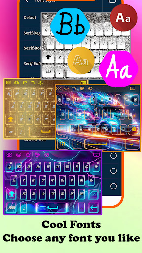 Android application LED Neon Truck keyboard screenshort