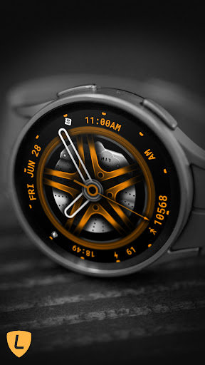 Car Alloy Wheel Watch Face 073 Screen 3