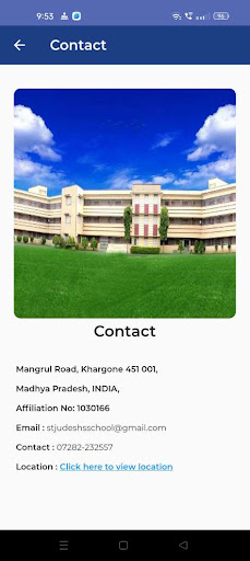 Android application St. Jude’s School, Khargone screenshort