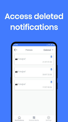 Deleted messages Recover Media Screen 3