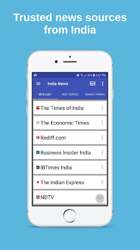 Android application India News screenshort