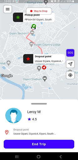 Android application Easy Taxi SA screenshort