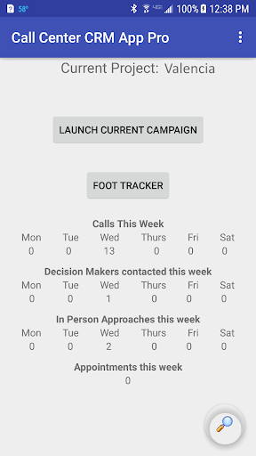 Android application Call Center CRM App Pro screenshort
