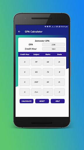 BU GPA Calculator 2020 Screen 2