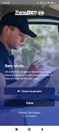 Android application Transben Parceiro screenshort