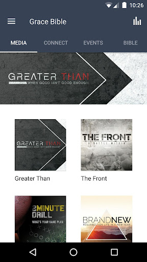Android application Grace Bible Church App screenshort