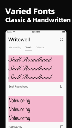 Writewell - Calligraphy Fonts