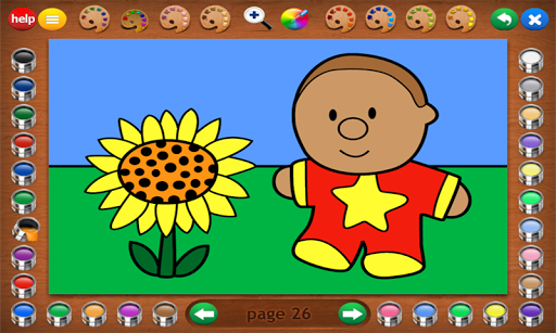 Android application Coloring Book 13: Kid's Stuff screenshort