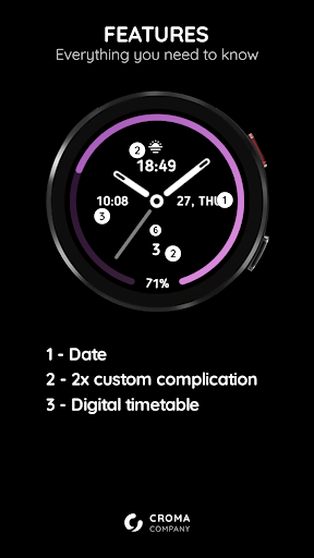 Spectrum Watch Face Wear OS Screen 2