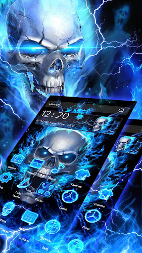 Blue Fire Skull Themes & Wallpapers - Phiên Bản Mới Nhất Cho Android - Tải  Xuống Apk