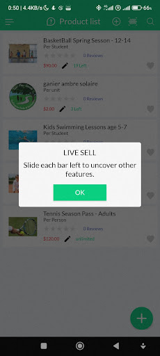 LiveSell Screen 2