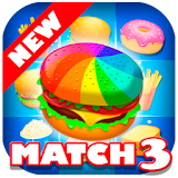 Match 3 Burgers - Connect Food Puzzle Game icon