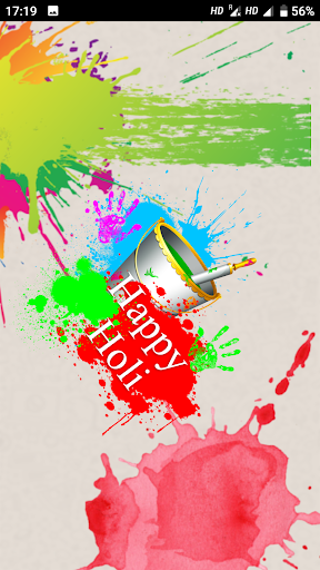 Android application Holi Stickers - WAStickers screenshort
