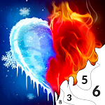 Cover Image of Télécharger Flame & Ice Paint by Number  APK