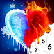 Flame & Ice Paint by Number