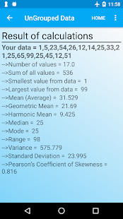 Statistical Analyzer Screenshot