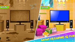 Home Cleaning Girls Game - Screenshot 2