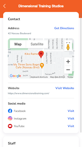 Android application dimensionaltraining® Studios screenshort