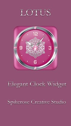 Lotus flower  Clock Widgetのおすすめ画像1