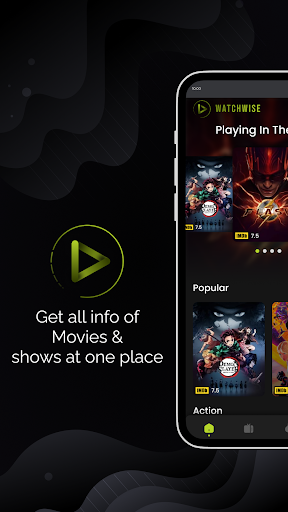 Android application WatchWise -Find Movies & Shows screenshort