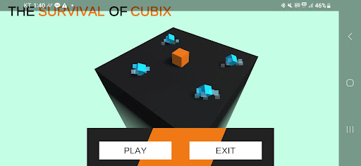 Android application Survival of Cube screenshort