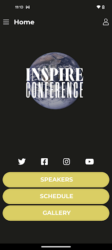 Inspire Church Events Screen 3