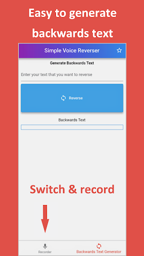 Simple Voice Reverser Screen 3