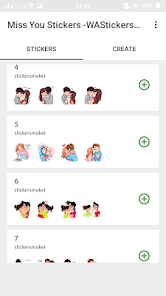 Captura 3 Miss You Stickers -WAStickersA android
