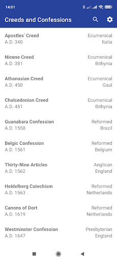 Creeds and Confessions 2.2.48 screenshots 1