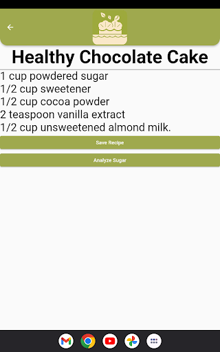 GlucoBake Screen 3