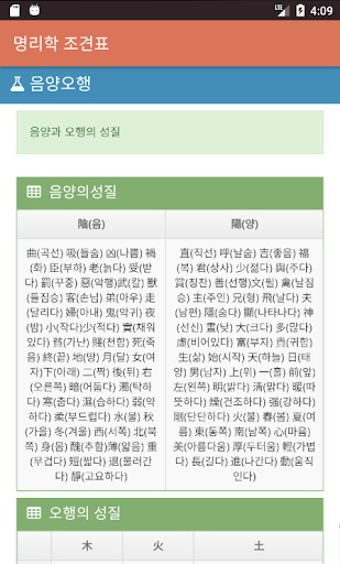 명리학 조견표 Screen 2