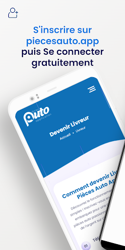 Android application Pièces Auto App Livreur screenshort