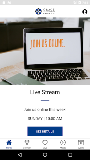 Android application Grace Presbyterian Church screenshort