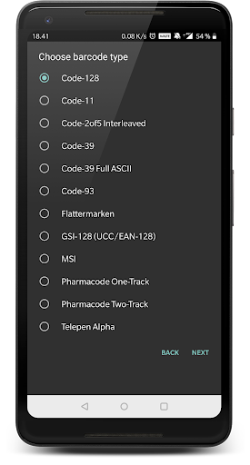 Barcode Creator Screen 3